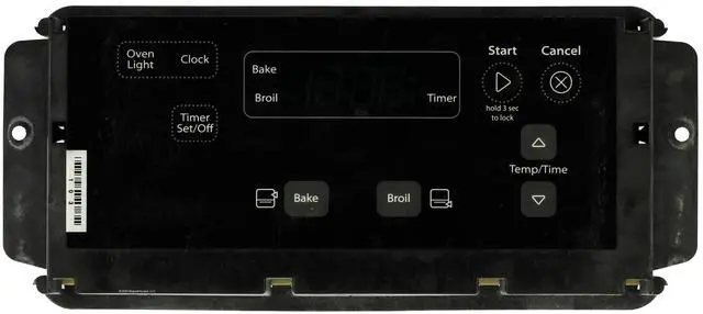 Main image of Whirlpool Range W10841330 Control Board W/ Black Overlay