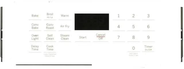 Main image of GE Oven WB27X41350 191D9860G002 Control Board -  White Overlay