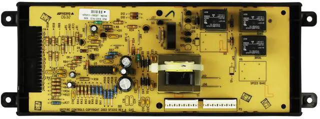 Alt view image 2 of 2 - Kenmore Frigidaire Range 316418207 Control Board w/Black Overlay