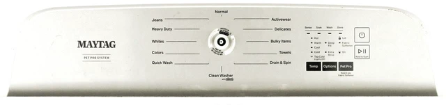 Main image of Whirlpool Washer W11564429 Control Panel-Graphite