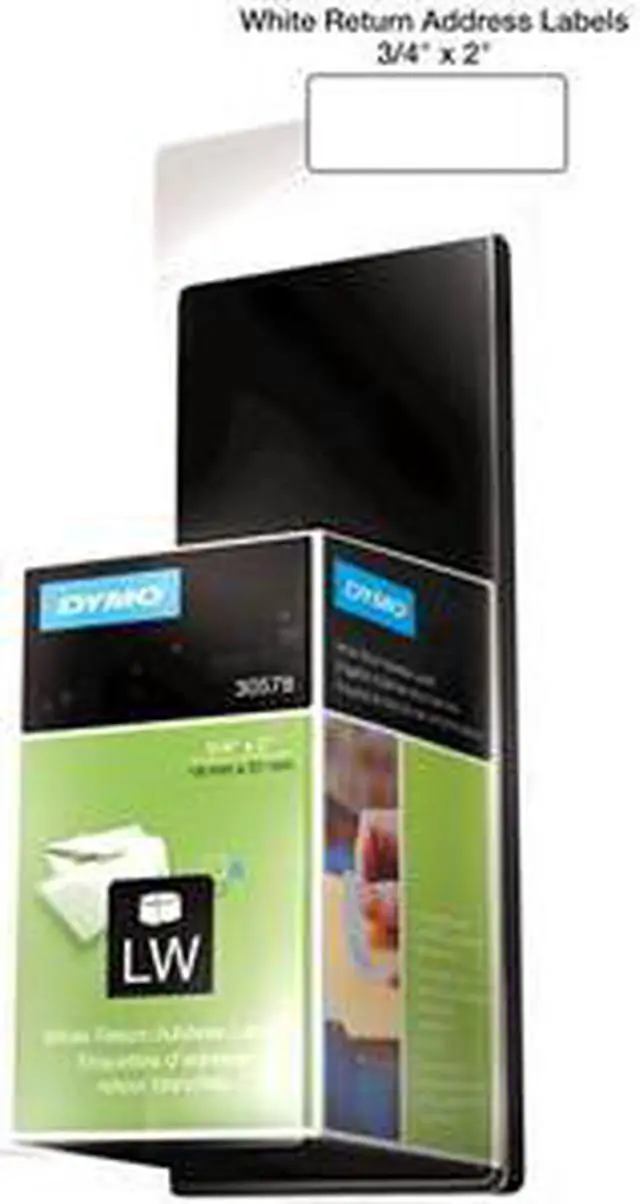 Main image of Dymo LabelWriter Return Address Labels White 3/4" x 2" 200 per roll