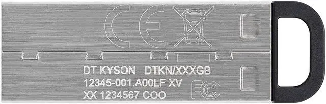 Alt view image 4 of 4 - Kingston 64GB DataTraveler Kyson DTKN 64G USB 3.2 Gen 1 Metal Flash Drive DTKN/64GB with OEM USB Lanyard