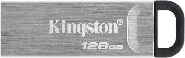 Alt view image 2 of 3 - Kingston 128GB DataTraveler Kyson DTKN 128G USB 3.2 Gen 1 Metal Flash Drive DTKN/128GB with OEM USB Lanyard