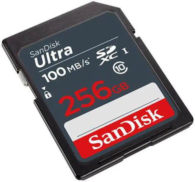 Alt view image 2 of 3 - SanDisk 256GB Ultra SDXC UHS-I/Class 10 256G SD C10 Flash Memory Card, Speed Up to 100MB/s (SDSDUNR-256G-GN3IN) with OEM Lanyard