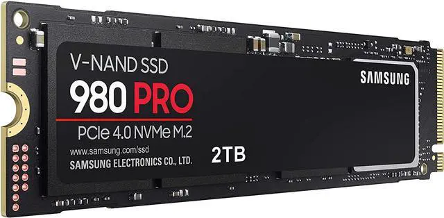 Alt view image 4 of 12 - SAMSUNG 980 PRO M.2 2280 2TB PCIe Gen 4.0 x4, NVMe 1.3c Samsung V-NAND Internal Solid State Drive (SSD) MZ-V8P2T0BW