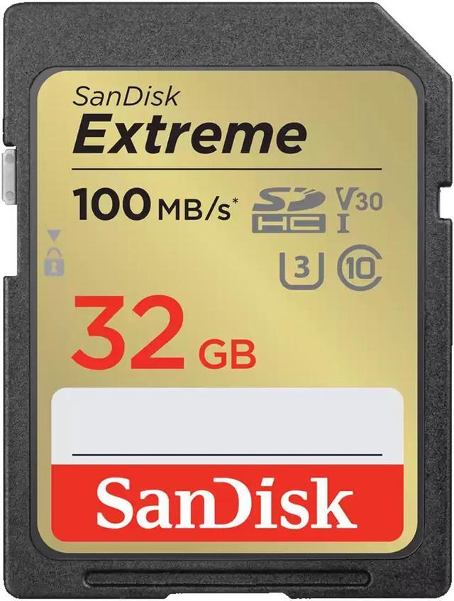 Main image of SanDisk 32GB 32G extreme SDHC 100 MB/s 60 MB/s SDSDXVT-032G-GNCIN Class 10 UHS V30