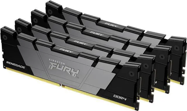 Main image of Kingston Fury Renegade 3200 64GB (4x16GB) 3200MT/s DDR4 CL16 DIMM (Kit of 4) Desktop Gaming Memory - KF432C16RB12K4/64