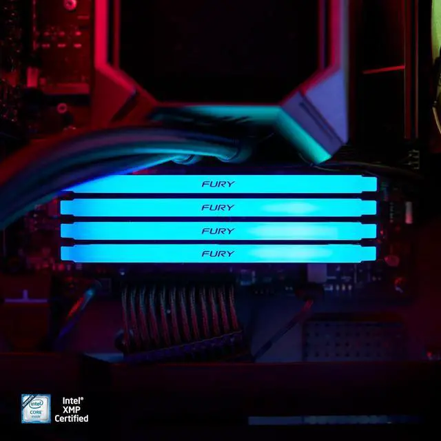 Alt view image 5 of 11 - Kingston Fury Beast RGB 8GB 3600 3600MT/s DDR4 CL17 DIMM Computer Memory KF436C17BB2A/8