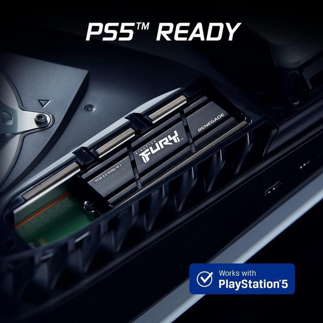 Alt view image 4 of 6 - Kingston Fury Renegade 1TB PCIe NVMe M.2 Internal Gaming SSD SFYRSK/1000G