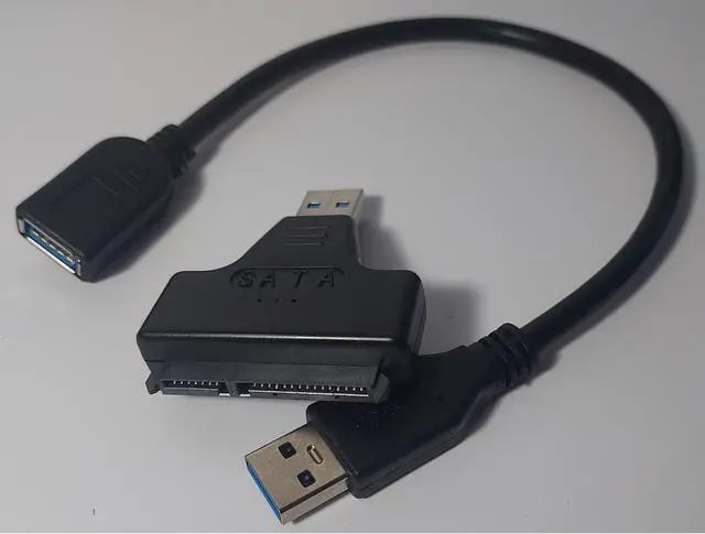 Alt view image 7 of 8 - USB 3.0 To 2.5" SATA III Cable 22 Pin Hard Drive Adapter Cable UASP-SATA To USB3.0 Converter Up To 6 Gbps For External SSD HDD