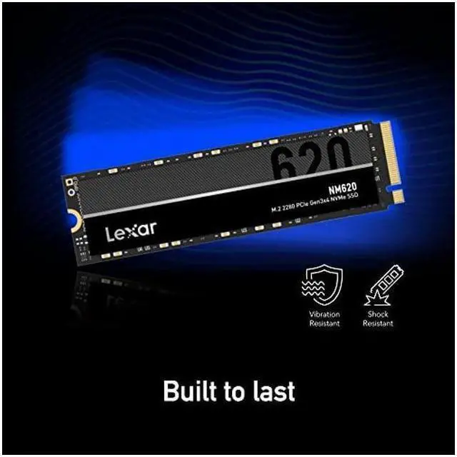 Alt view image 4 of 8 - Lexar NM620 SSD 2TB PCIe Gen3 NVMe M.2 2280 Internal Solid State Drive, Up to 3300MB/s Read, for Gamers and PC Enthusiasts (LNM620X002T-RNNNU)