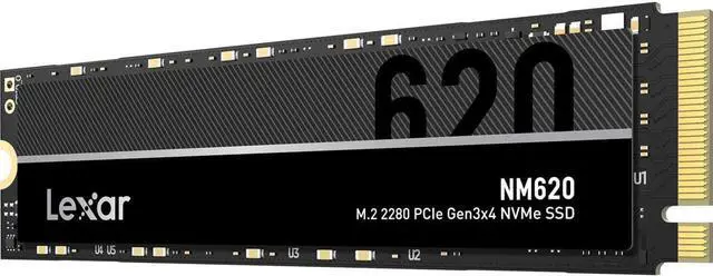 Alt view image 2 of 8 - Lexar NM620 SSD 2TB PCIe Gen3 NVMe M.2 2280 Internal Solid State Drive, Up to 3300MB/s Read, for Gamers and PC Enthusiasts (LNM620X002T-RNNNU)