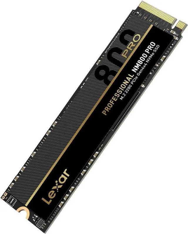 Alt view image 2 of 8 - Lexar 1TB Professional NM800 PRO SSD PCIe Gen4 NVMe M.2 2280 Internal Solid State Drive, Up to 7500/6300 MB/s Read/Write, for PS5, Gamers and Creators, Black (LNM800P001T-RNNNG)