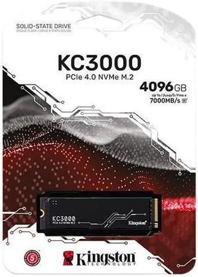 Main image of Kingston KC3000 4 TB Solid State Drive - M.2 2280 Internal - PCI Express NVMe