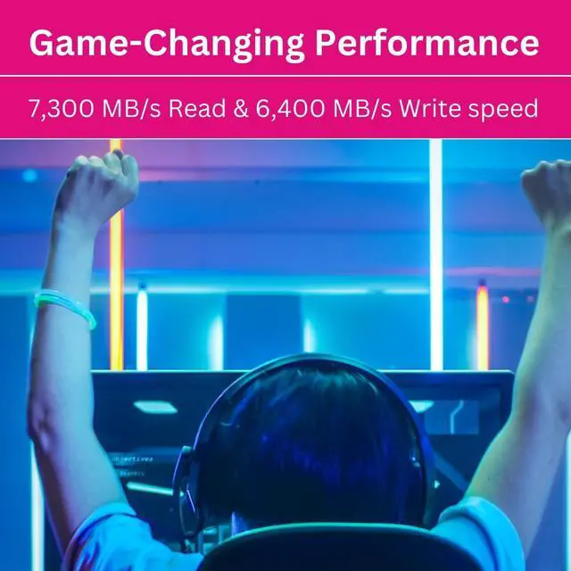 Alt view image 4 of 7 - Kioxia LSE10Z002TG8 Exceria Pro NVME M.2 2TB SSD, PCIe 4.0 x4, Up to 7300MB/s Read Speed