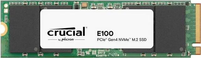 Main image of Crucial E100 480GB PCIe 4.0 Gen4 2280 NVMe M.2 Internal SSD CT480E100SSD8