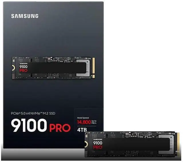 SAMSUNG SSD 9100 PRO 4TB, PCIe 5.0x4 M.2 2280, Seq. Read