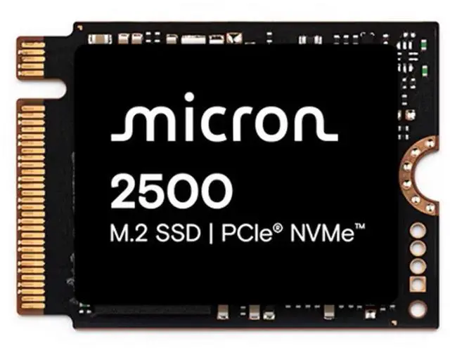Main image of Micron SSD 2500 PCIe Gen4 NVMe SSD QLC NAND 1TB M.2 2230 MTFDKBK1T0QGN-1BN1AABYYR