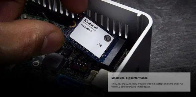 Alt view image 5 of 6 - Kingston NV3 M.2 2230 1TB PCIe 4.0 x4 NVMe Internal Solid State Drive (SSD) SNV3SM3/1T0 Up to 6000 MB/s