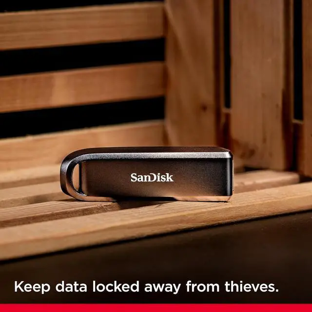 Alt view image 4 of 7 - SanDisk 512GB Extreme PRO Flash Drive with USB-A - Up to 1000MB/s Read speeds and 900MB/s Write speeds - for Laptops, Computers, Desktops - High Performance Drive, Black - SDCZ820-512G-G46