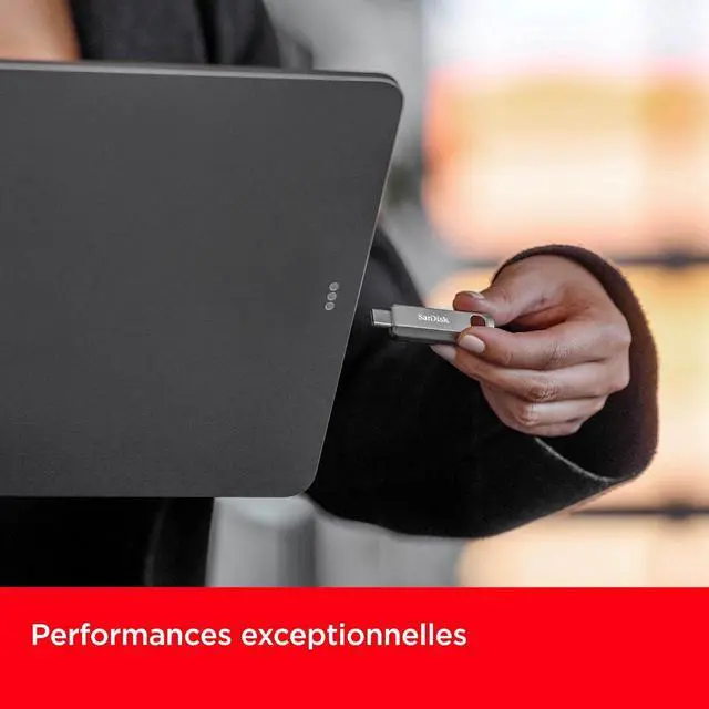 Alt view image 6 of 7 - SanDisk 1TB Ultra Luxe USB Type-C Flash Drive - Up to 400MB/s, USB 3.2 Gen 1, Premium Metal Design - SDCZ75-1T00-G46