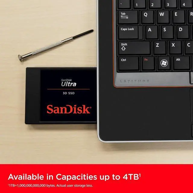 Alt view image 4 of 7 - SanDisk Ultra 3D NAND 4TB Internal SSD - SATA III 6 GB/S, 2.5"/7mm, Up to 560 MB/S - SDSSDH3-4T00-G25, Solid State Hard Drive