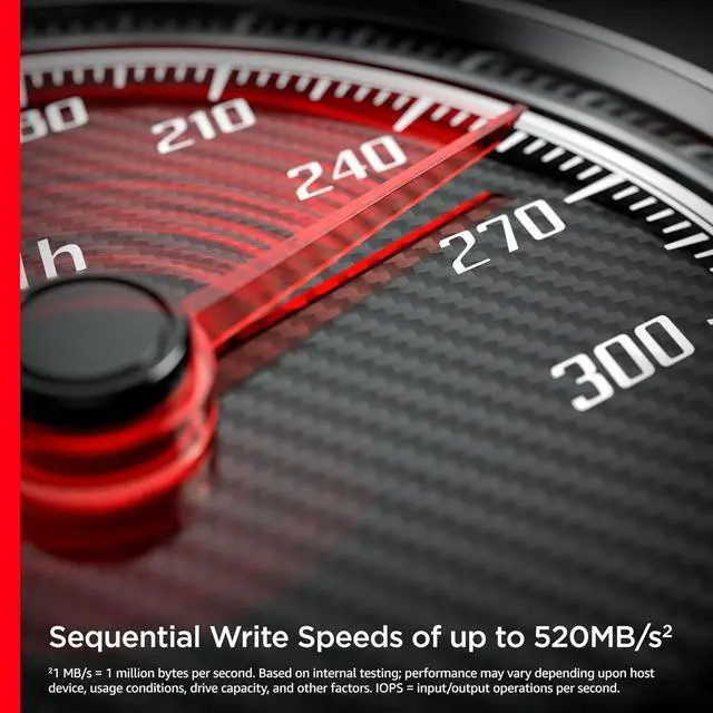 Alt view image 5 of 7 - SanDisk Ultra 3D NAND 4TB Internal SSD - SATA III 6 GB/S, 2.5"/7mm, Up to 560 MB/S - SDSSDH3-4T00-G25, Solid State Hard Drive