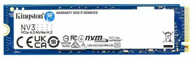 Alt view image 2 of 6 - Kingston NV3 500 GB Solid State Drive - M.2 2280 Internal - PCI Express NVMe - OEM