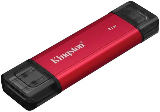 Alt view image 3 of 7 - Kingston 1TB Dual USB-A/C Portable SSD, Up to 1050MB/s, USB 3.2 Gen 2 SPSD/1TB