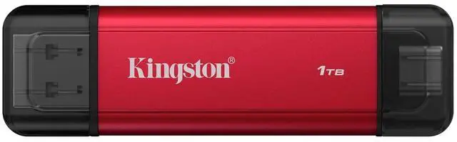 Main image of Kingston 1TB Dual USB-A/C Portable SSD, Up to 1050MB/s, USB 3.2 Gen 2 SPSD/1TB