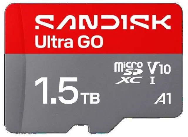 Main image of SanDisk Ultra GO microSD 1.5TB microSDXC Memory Card, Up to 190MB/s UHS-I A1 C10 V10 for Android SDSQUGN-1T50-GN6MN + Adapter