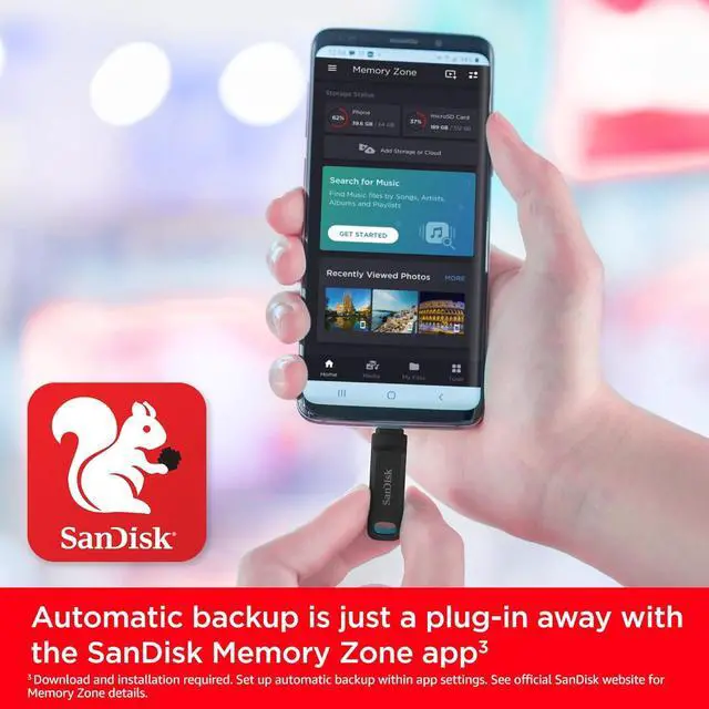 Alt view image 5 of 7 - SanDisk 2TB Ultra Dual Drive Go USB Type-C USB 3.2 Gen 1 Speed, up to 400MB/s, Compatible with Laptops and Tablets, SANDISK App Compatible, Black SDDDC3-2T00-G46 with OEM USB Lanyard