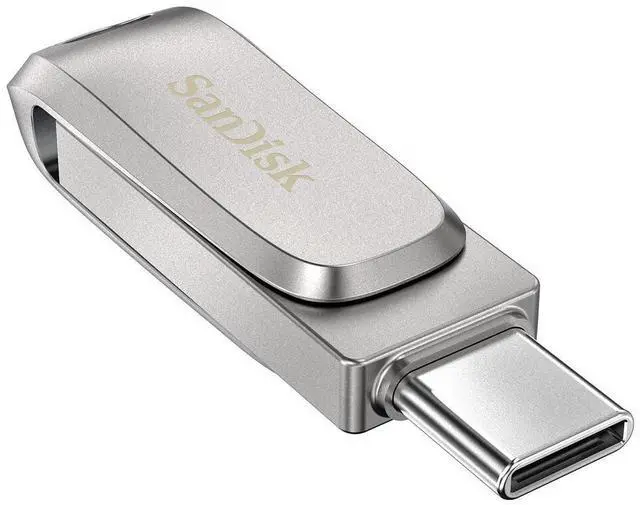 Alt view image 7 of 7 - SanDisk 2TB Ultra Dual Drive Luxe USB Type-C, Up to 400MB/s, USB 3.2 Gen 1, -in-1 Drive for USB Type-C and USB Type-A, Silver Metal Flash Drive (SDDDC4-2T00-G46)