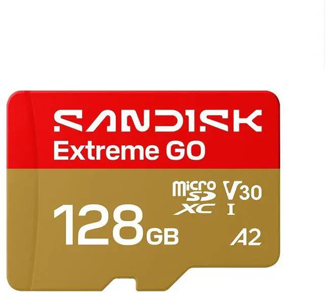 Main image of SanDisk Extreme GO microSD 128GB microSDXC Memory Card, Up to 240MB/s UHS-I U3 4K V30 A2 for Android SDSQXGN-128G-GN6MN