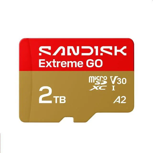 Main image of SanDisk Extreme GO microSD 2TB microSDXC Memory Card, Up to 240MB/s UHS-I U3 4K V30 A2 for Android SDSQXGN-2T00-GN6MN + Adapter