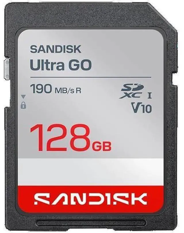 Main image of SanDisk Ultra GO SD 128GB Secure Digital Extended Capacity SDXC Memory Card, Up to 190MB/s UHS-I A1 C10 U1 V10 SDSDUGN-128G-GN6IN