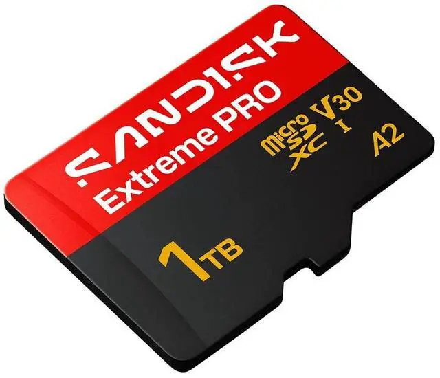 Alt view image 2 of 5 - SanDisk 1TB Extreme PRO microSD A2 microSDXC UHS-I U3 C10 A2 V30, up to 250MB/s for 4K UHD Video Memory Card + Adapter SDSQXCJ-1T00-GS6MA