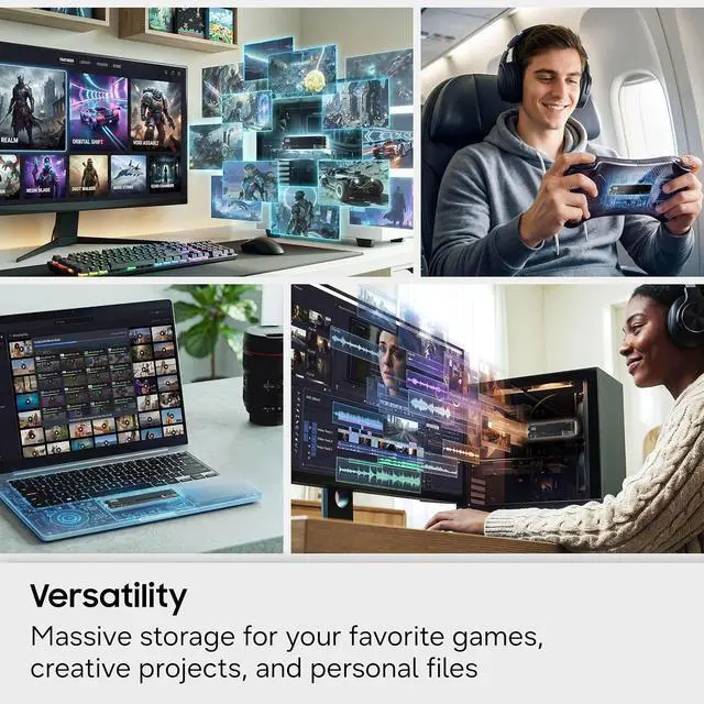 Alt view image 6 of 7 - SAMSUNG 990 M.2 2280 1TB PCIe 4.0 x4, Read/Write Speeds Up to 7,150/6,450 MB/s, Samsung V NAND Internal Solid State Drive SSD made for Game Collectors, DIY PC Builders & Digital Archivists MZ-V9V1T0BW