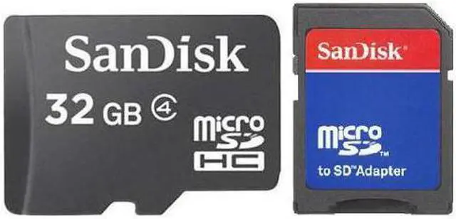 Main image of SanDisk 32GB 32G microSD microSDHC micro SD SDHC Card Class 4 with USB Card Reader R1 - OEM