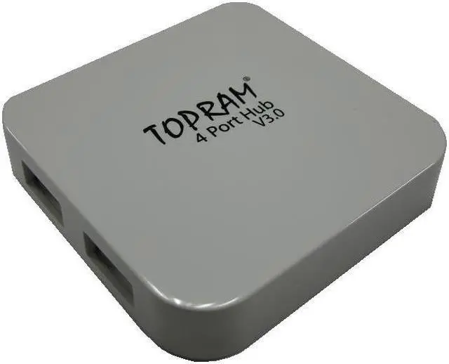 Alt view image 2 of 2 - TOPRAM External 4 ports USB 3.0 Super Speed Pocket Sized Slim Design 4-port High Speed Hub up to 5Gbs