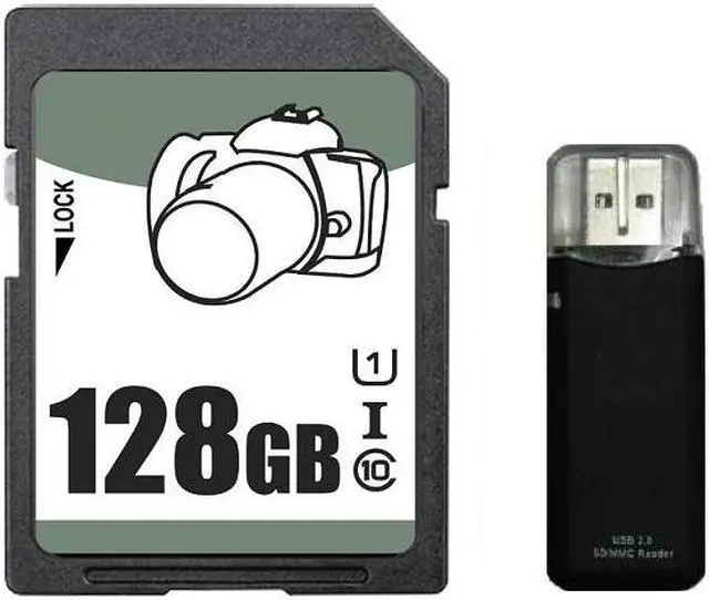 Main image of OEM 128GB SD SDHC 128GB SDXC Card Class 10 Ultra High Speed UHS-I for Camera & Camcorder with USB 2.0 Reader