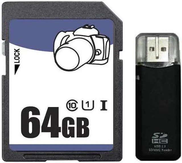 Main image of OEM 64GB SD SDHC SDXC Card Class 10 Ultra High Speed UHS-I for Camera & Camcorder R3 Reader