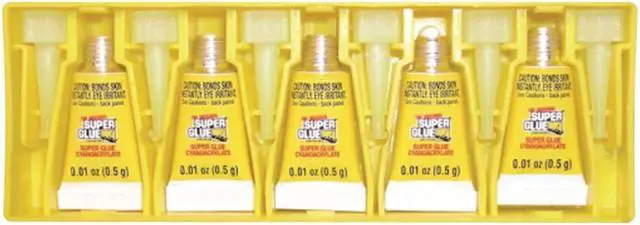 Main image of Super Glue Corp. 15175-12 Super Glue Single Use Minis, 5 each of 1 Pack