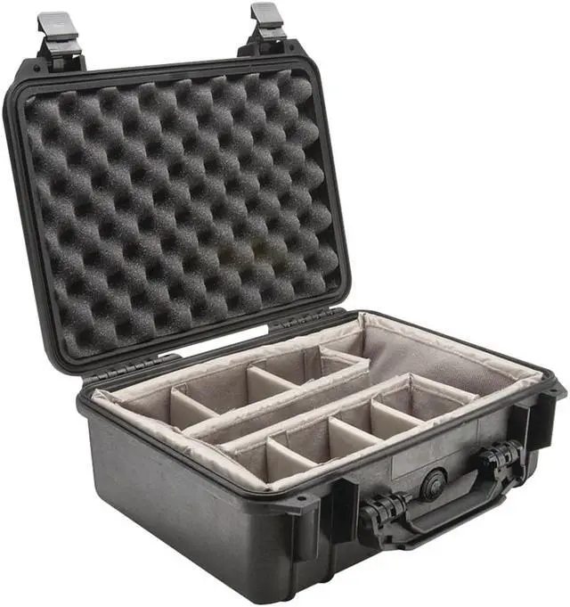 Alt view image 2 of 11 - Pelican Protector Case 1450 with Padded Dividers - Hard case - copolymer - black