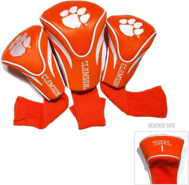 Alt view image 5 of 8 - Team Golf 3-Pack of Club Covers (CLEMSON) Headcover
