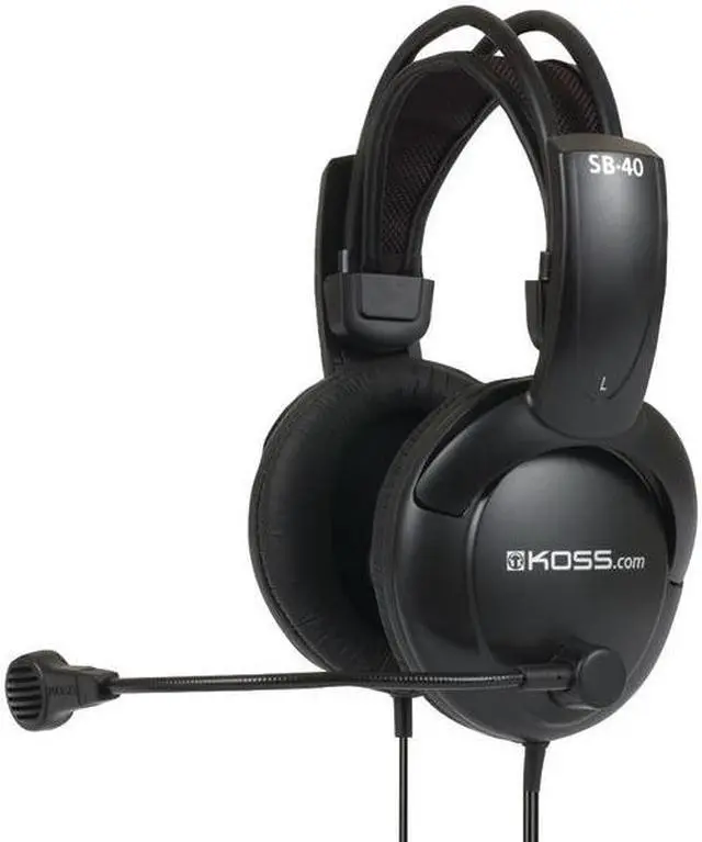 Main image of Koss SB40 GMING HDSET/MIC BLK- Part # SB40