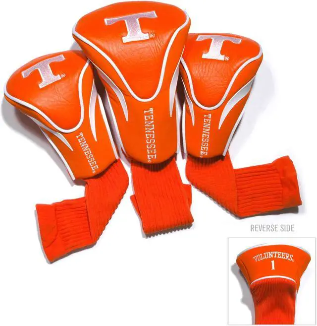 Alt view image 4 of 7 - Team Golf 23294 Tennessee Volunteers 3 Pack Contour Fit Headcover