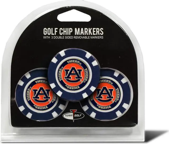Alt view image 2 of 3 - TEAM GOLF 20588 Auburn University Golf Chip - Pack of 3