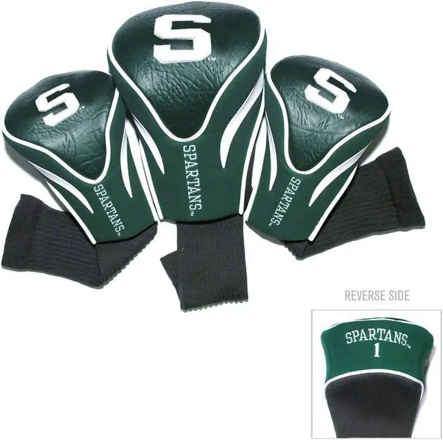 Alt view image 5 of 7 - Michigan State Spartans Ncaa 3 Pack Contour Fit Headcover