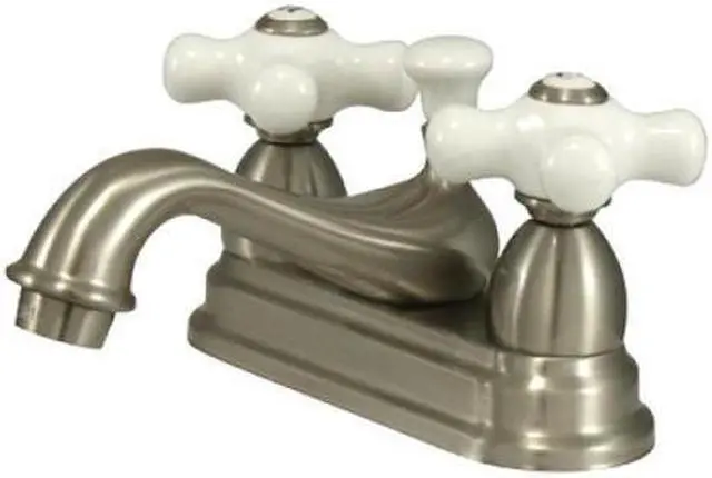 Main image of Kingston Brass KS3608PX Two Handle 4 in. Centerset Lavatory Faucet with Brass Pop-up